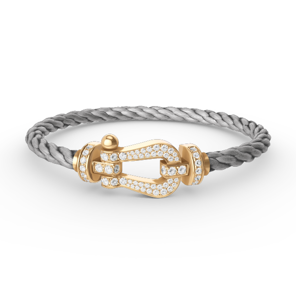 [Panda Jewelry]FORCE LARGE HORSESHOE FULL DIAMOND BRACELET GOLD