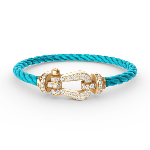 [Panda Jewelry]FORCE LARGE HORSESHOE FULL DIAMOND BRACELET GOLD