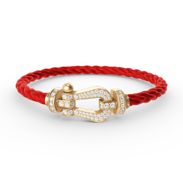 [Panda Jewelry]FORCE LARGE HORSESHOE FULL DIAMOND BRACELET GOLD