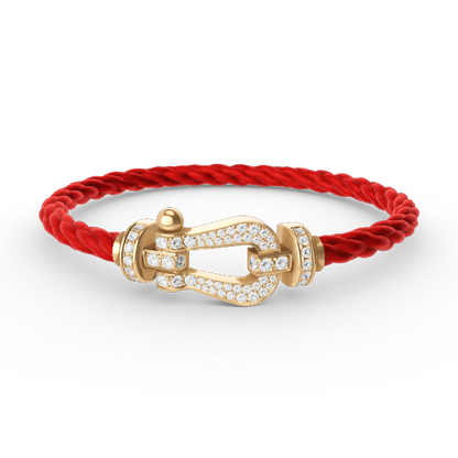 [Panda Jewelry]FORCE LARGE HORSESHOE FULL DIAMOND BRACELET GOLD
