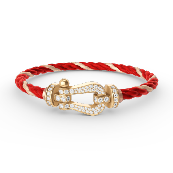 [Panda Jewelry]FORCE LARGE HORSESHOE FULL DIAMOND BRACELET GOLD