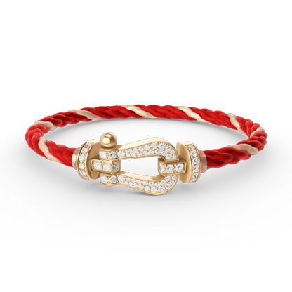 [Panda Jewelry]FORCE LARGE HORSESHOE FULL DIAMOND BRACELET GOLD