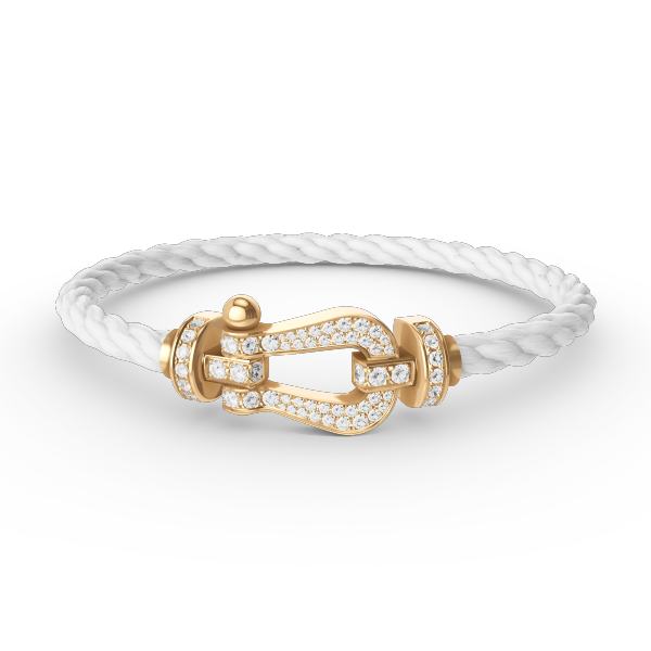 [Panda Jewelry]FORCE LARGE HORSESHOE FULL DIAMOND BRACELET GOLD