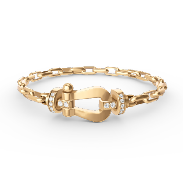[Panda Jewelry]FORCE LARGE HORSESHOE CLASP  METAL BRACELET