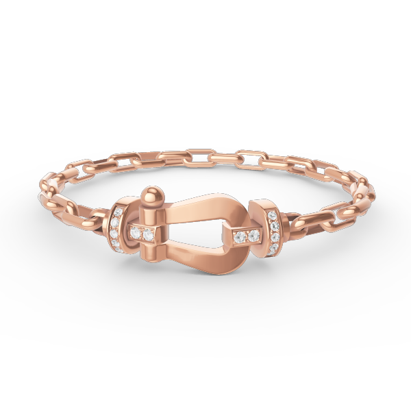 [Panda Jewelry]FORCE LARGE HORSESHOE CLASP  METAL BRACELET