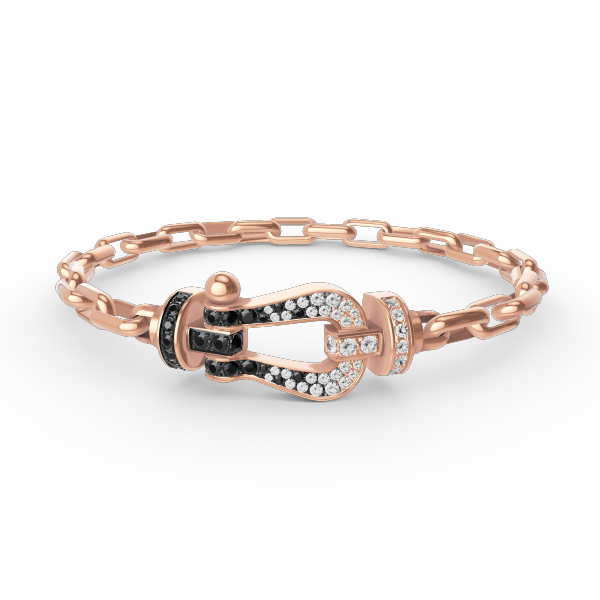 [Panda Jewelry]FORCE LARGE HORSESHOE CLASP  METAL BRACELET