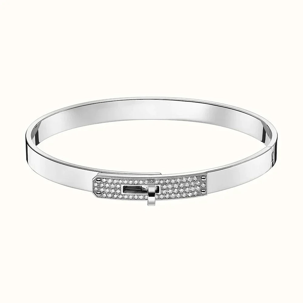 [Panda Jewelry]KELLY SILVER DIAMOND BRACELET