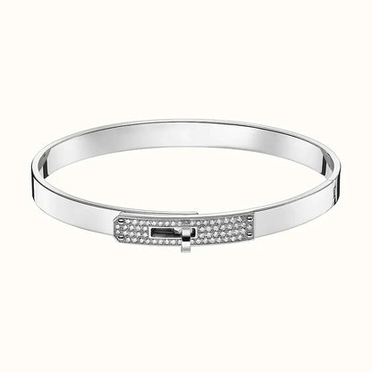 [Panda Jewelry]KELLY SILVER DIAMOND BRACELET