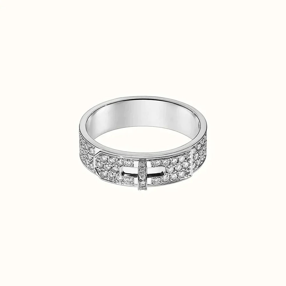[Panda Jewelry]KELLY SILVER DIAMOND RING