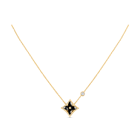 [Panda Jewelry]STAR BLACK MOP NECKLACE