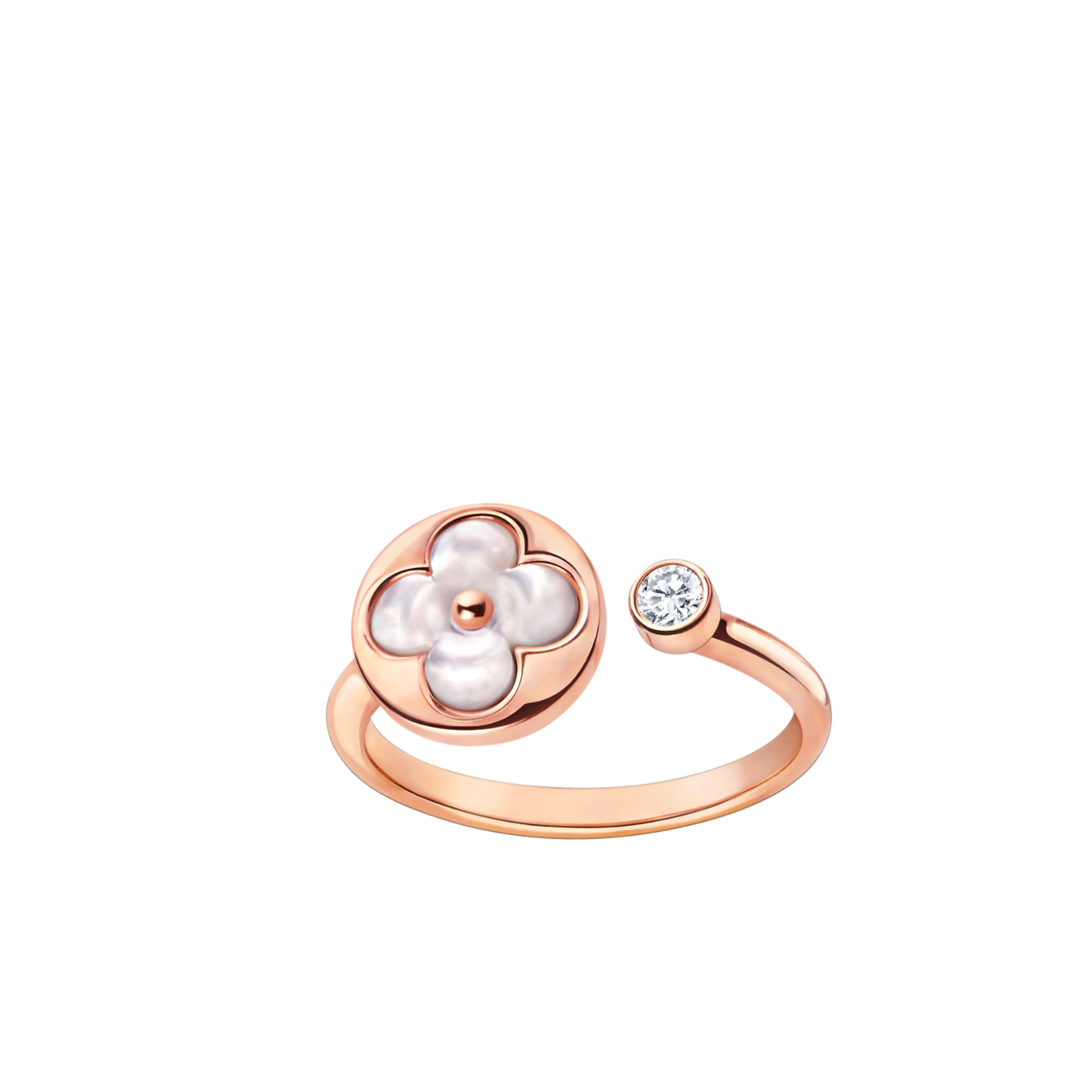 [Panda Jewelry]SUN 1 DIAMOND PINK MOP RING