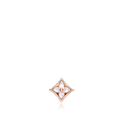 [Panda Jewelry]STAR MOP PINK GOLD EARRINGS