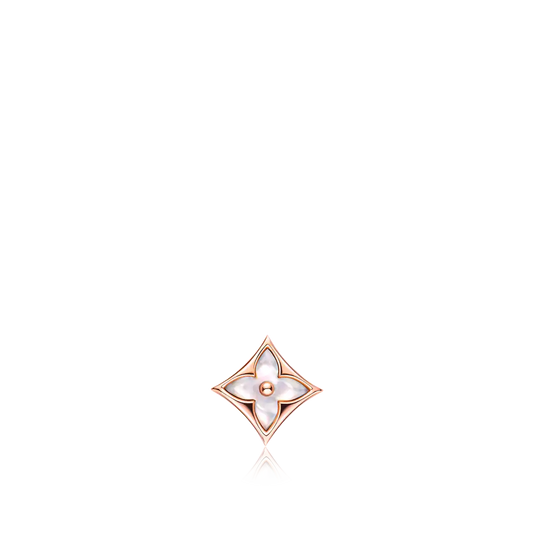 [Panda Jewelry]STAR MOP PINK GOLD EARRINGS