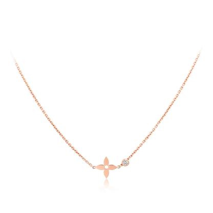 [Panda Jewelry]BLOSSOM PENDANT PINK GOLD AND DIAMOND