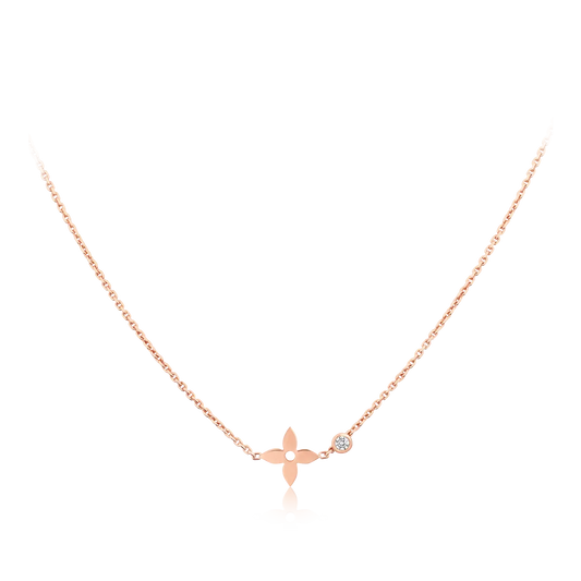 [Panda Jewelry]BLOSSOM PENDANT PINK GOLD AND DIAMOND
