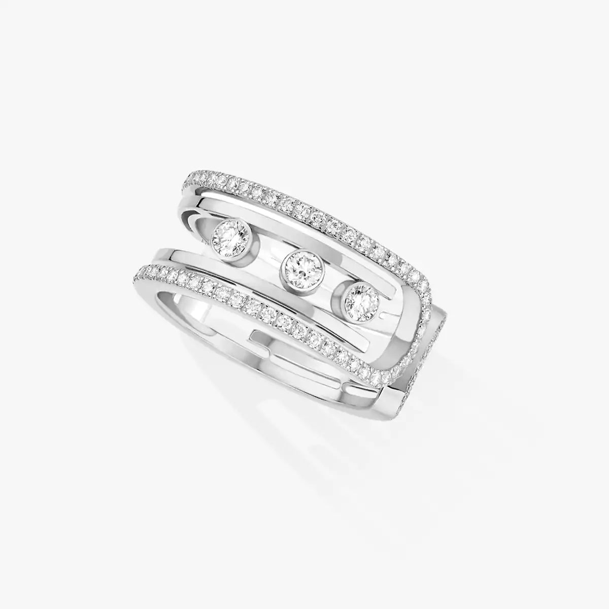 [Panda Jewelry]Move 10th Diamond Ring in Gold