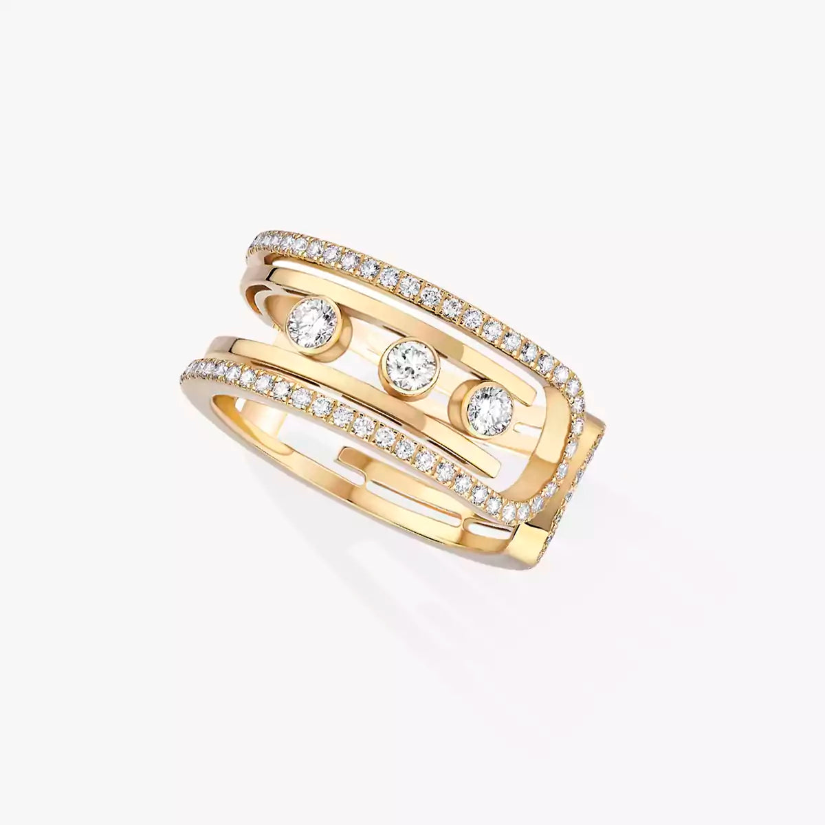 [Panda Jewelry]Move 10th Diamond Ring in Gold