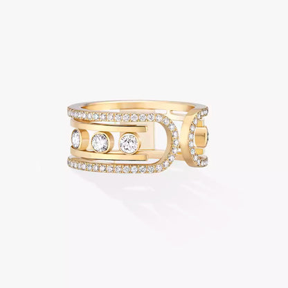 [Panda Jewelry]Move 10th Diamond Ring in Gold