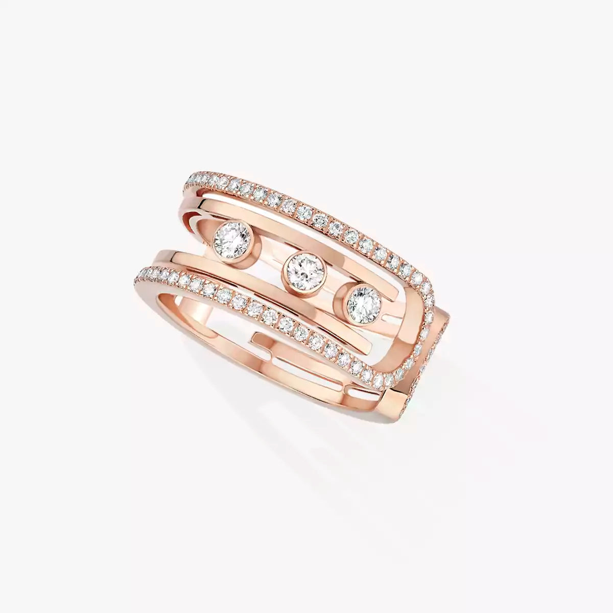 [Panda Jewelry]Move 10th Diamond Ring in Gold