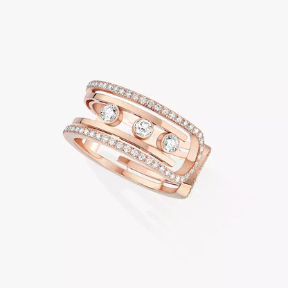 [Panda Jewelry]Move 10th Diamond Ring in Gold