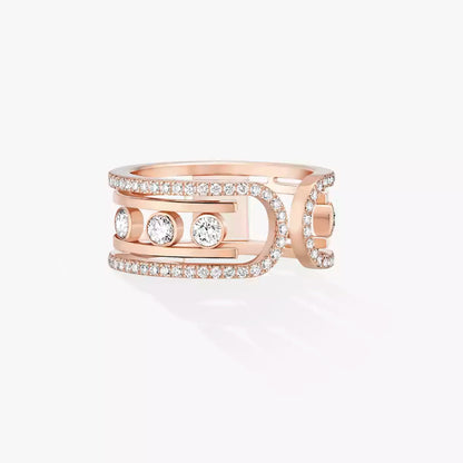 [Panda Jewelry]Move 10th Diamond Ring in Gold