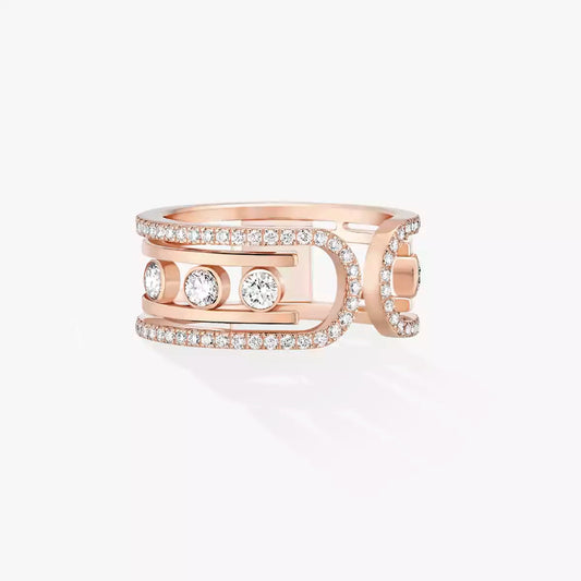 [Panda Jewelry]Move 10th Diamond Ring in Gold