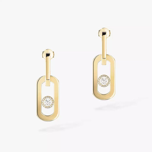 [Panda Jewelry] So Move XL Diamond Hoop Earring