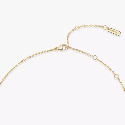 [Panda Jewelry]Lucky Eye Diamond Necklace in Rose Gold and Turquoise