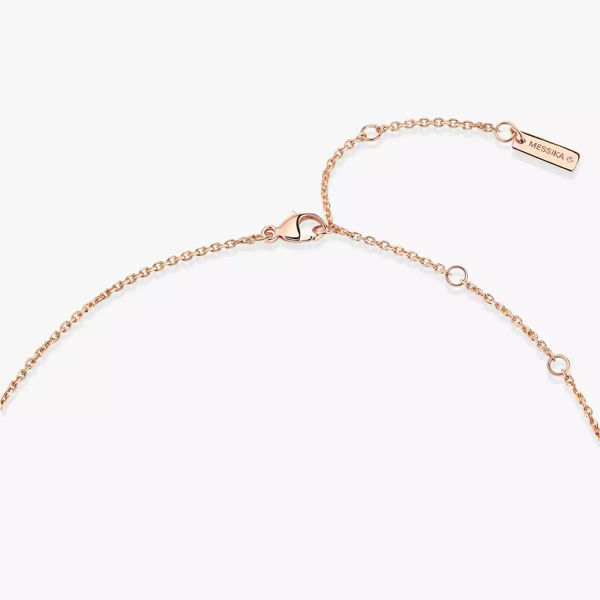 [Panda Jewelry]Lucky Eye Diamond Necklace in Rose Gold and Turquoise