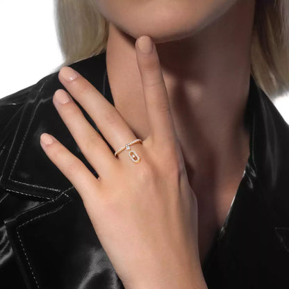 [Panda Jewelry]Move Uno Diamond Ring