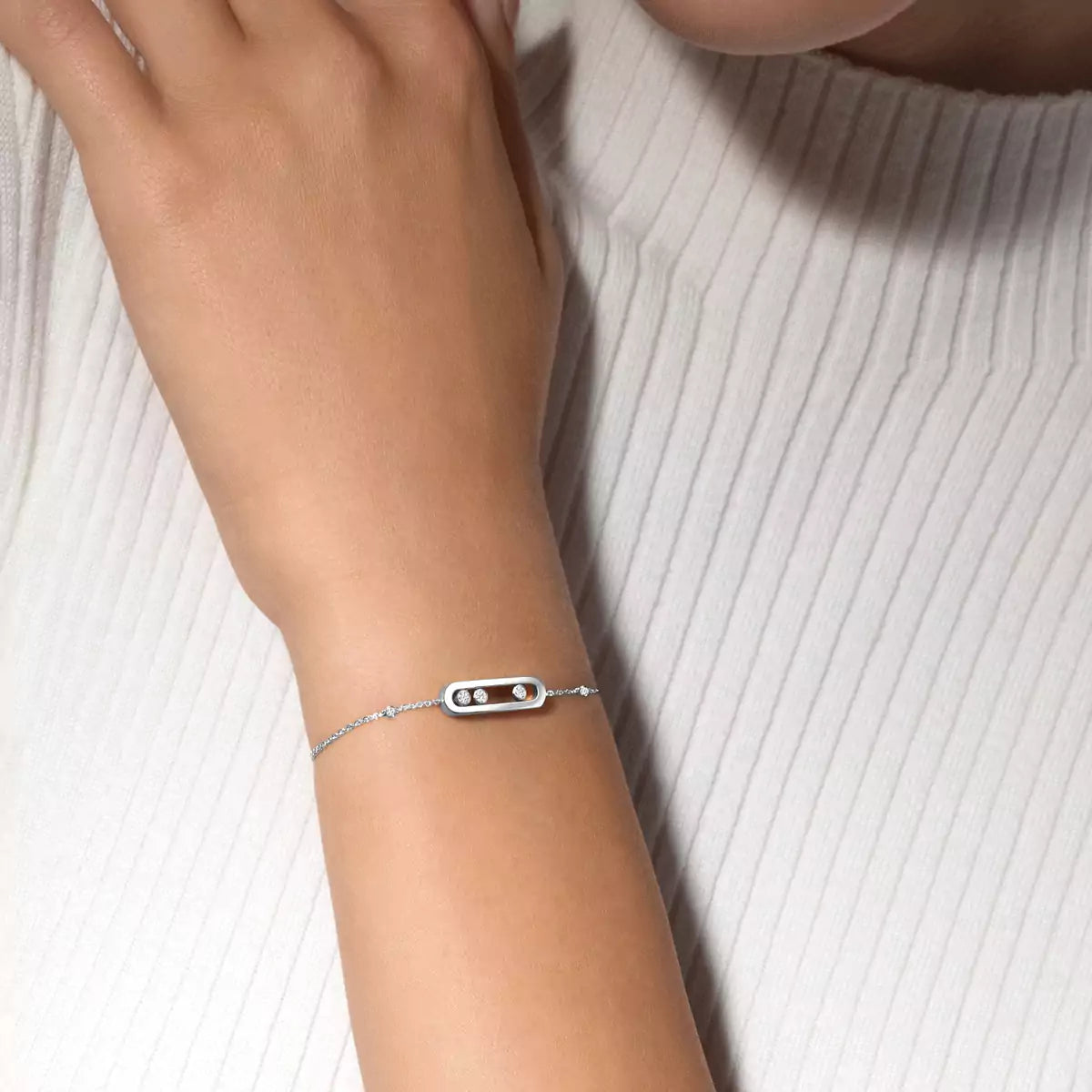 [Panda Jewelry]Baby Move Diamond Bracelet