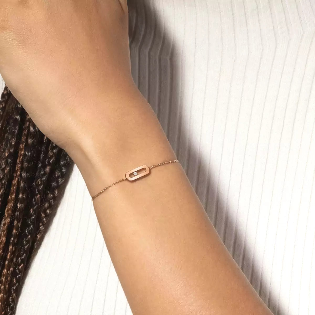 [Panda Jewelry]Move Uno Diamond Bracelet