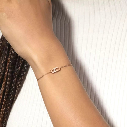 [Panda Jewelry]Move Uno Diamond Bracelet