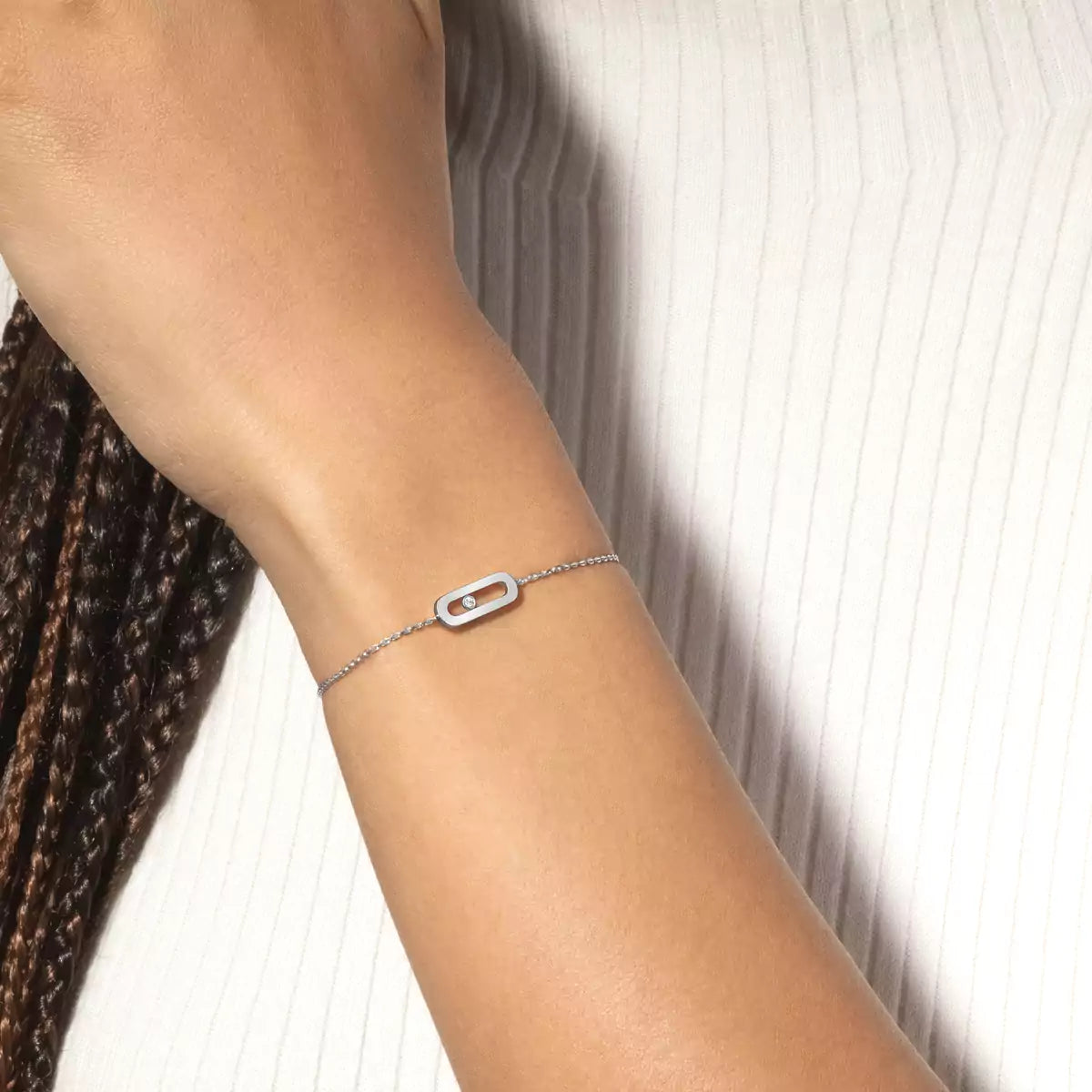 [Panda Jewelry]Move Uno Diamond Bracelet