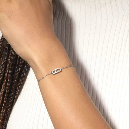 [Panda Jewelry]Move Uno Diamond Bracelet