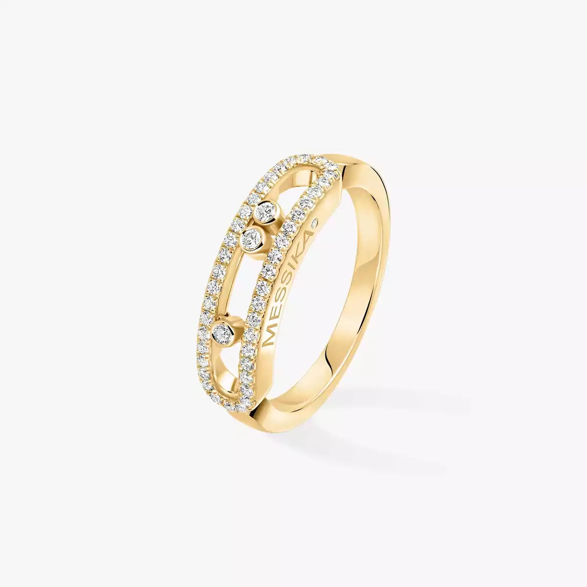 [Panda Jewelry] Baby Move Gold Diamond Pave_ Ring