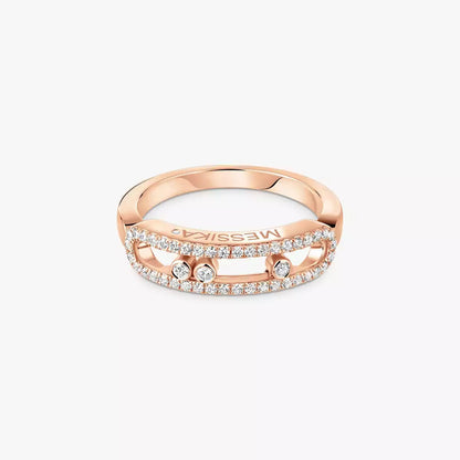 [Panda Jewelry] Baby Move Gold Diamond Pave_ Ring