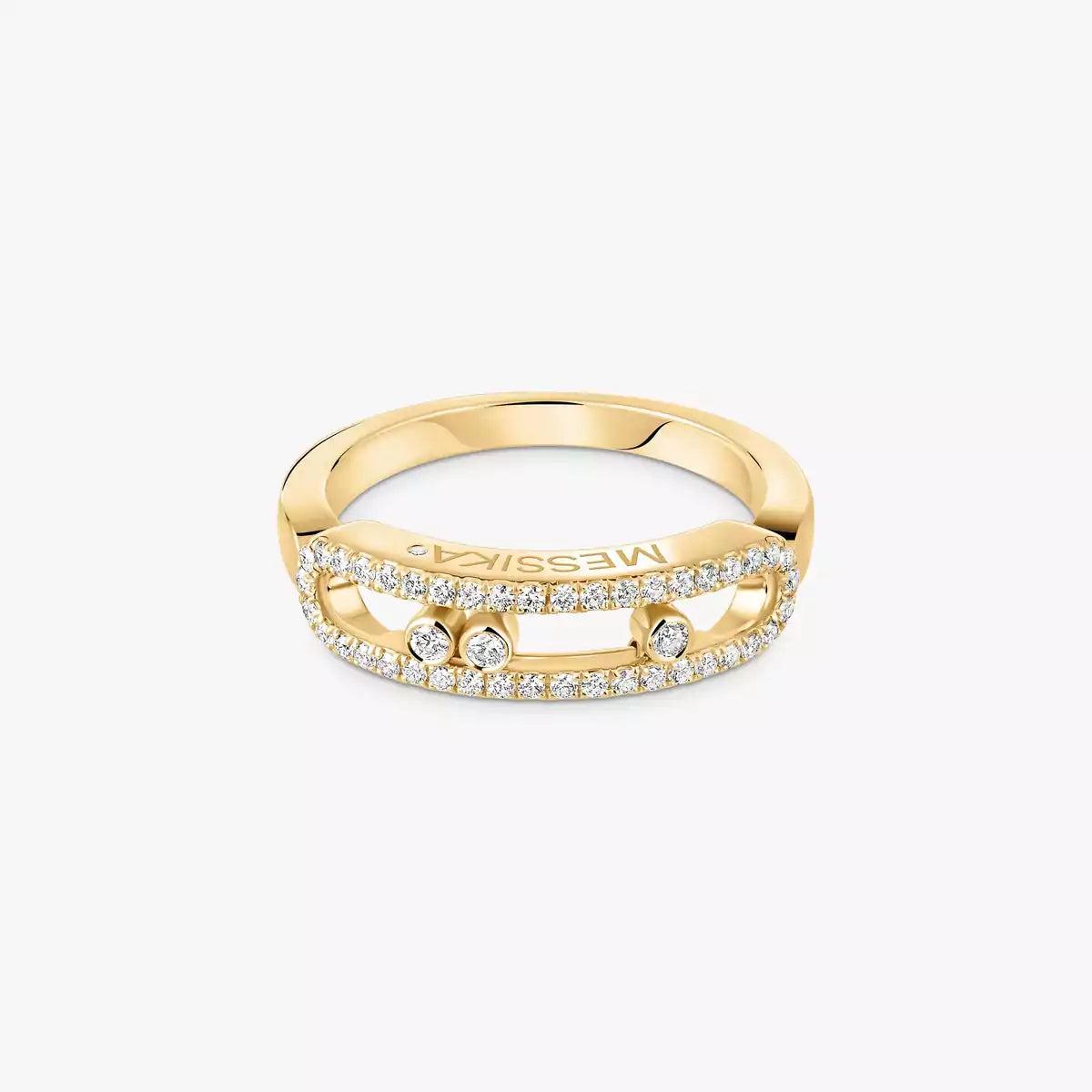 [Panda Jewelry] Baby Move Gold Diamond Pave_ Ring