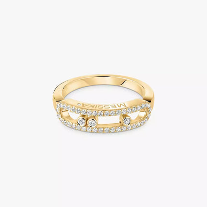 [Panda Jewelry] Baby Move Gold Diamond Pave_ Ring