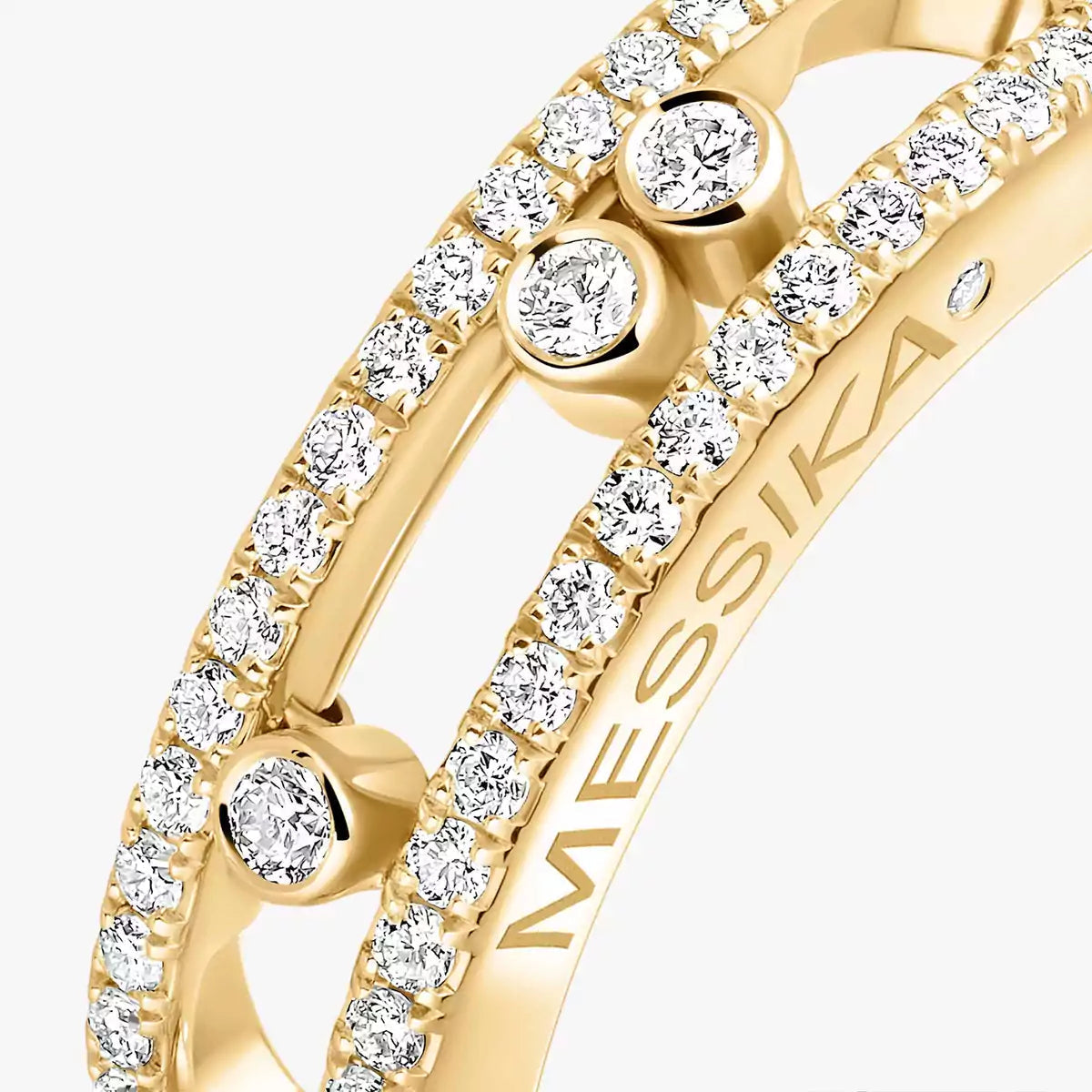 [Panda Jewelry] Baby Move Gold Diamond Pave_ Ring