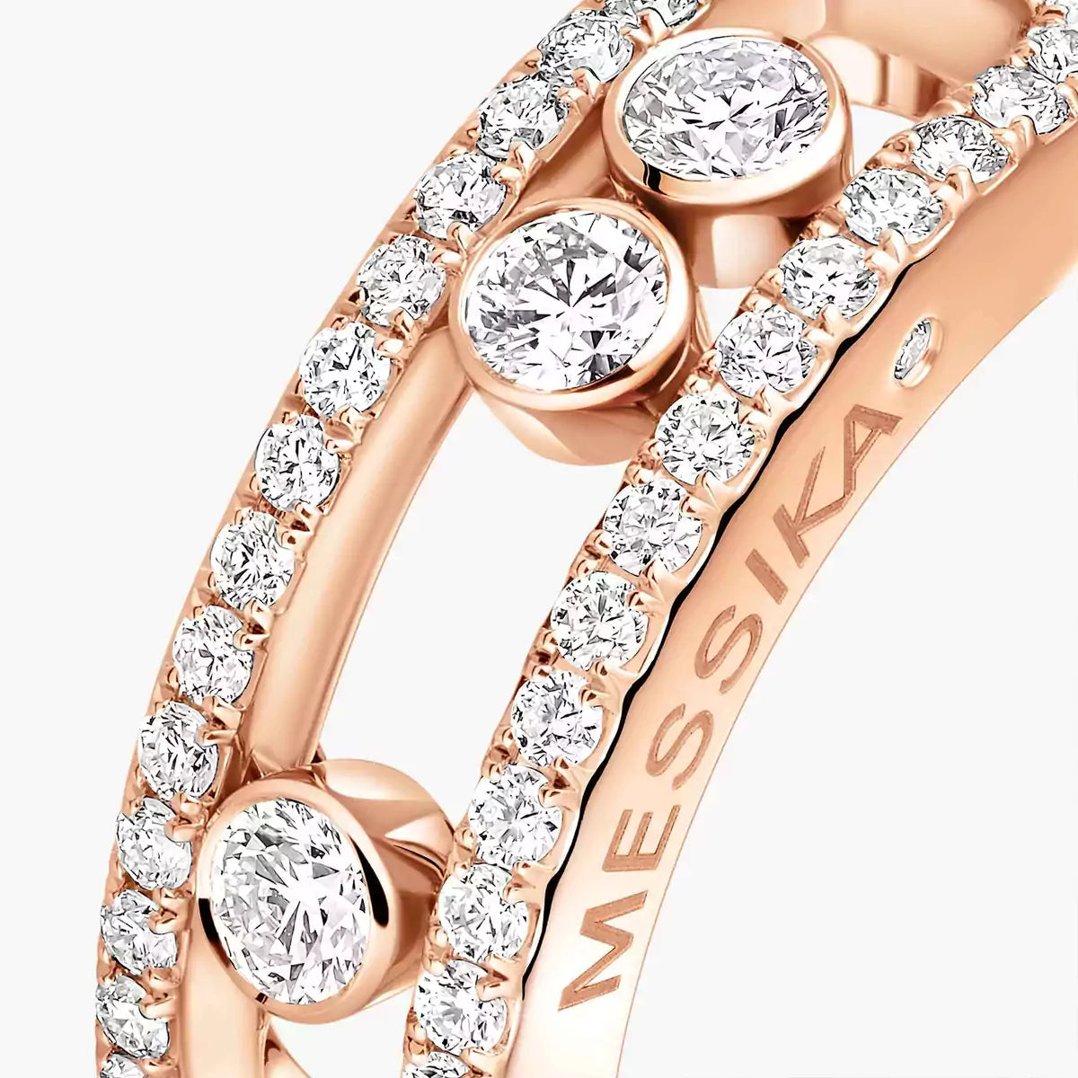 [Panda Jewelry] Move Gold Diamond Pave_ Ring