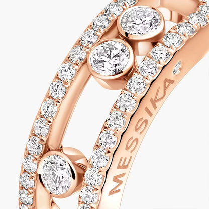 [Panda Jewelry] Move Gold Diamond Pave_ Ring