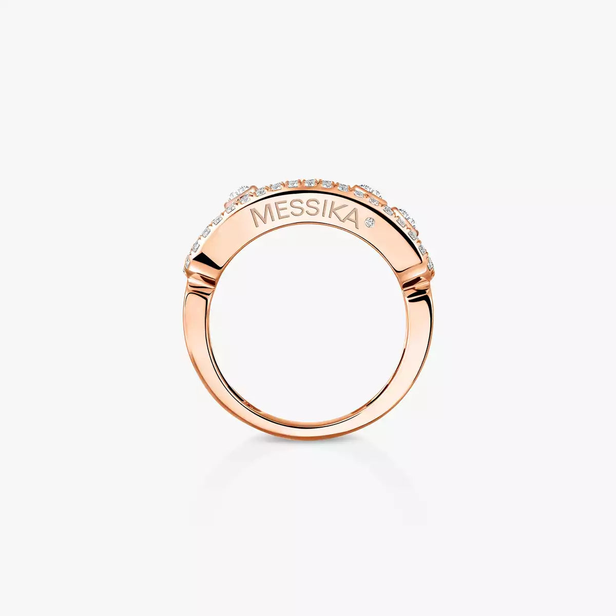 [Panda Jewelry] Move Gold Diamond Pave_ Ring