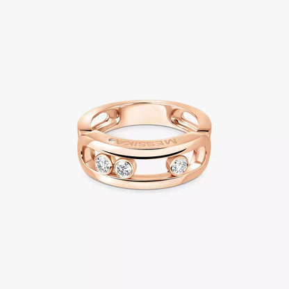 [Panda Jewelry] MoveGold Diamond Ring
