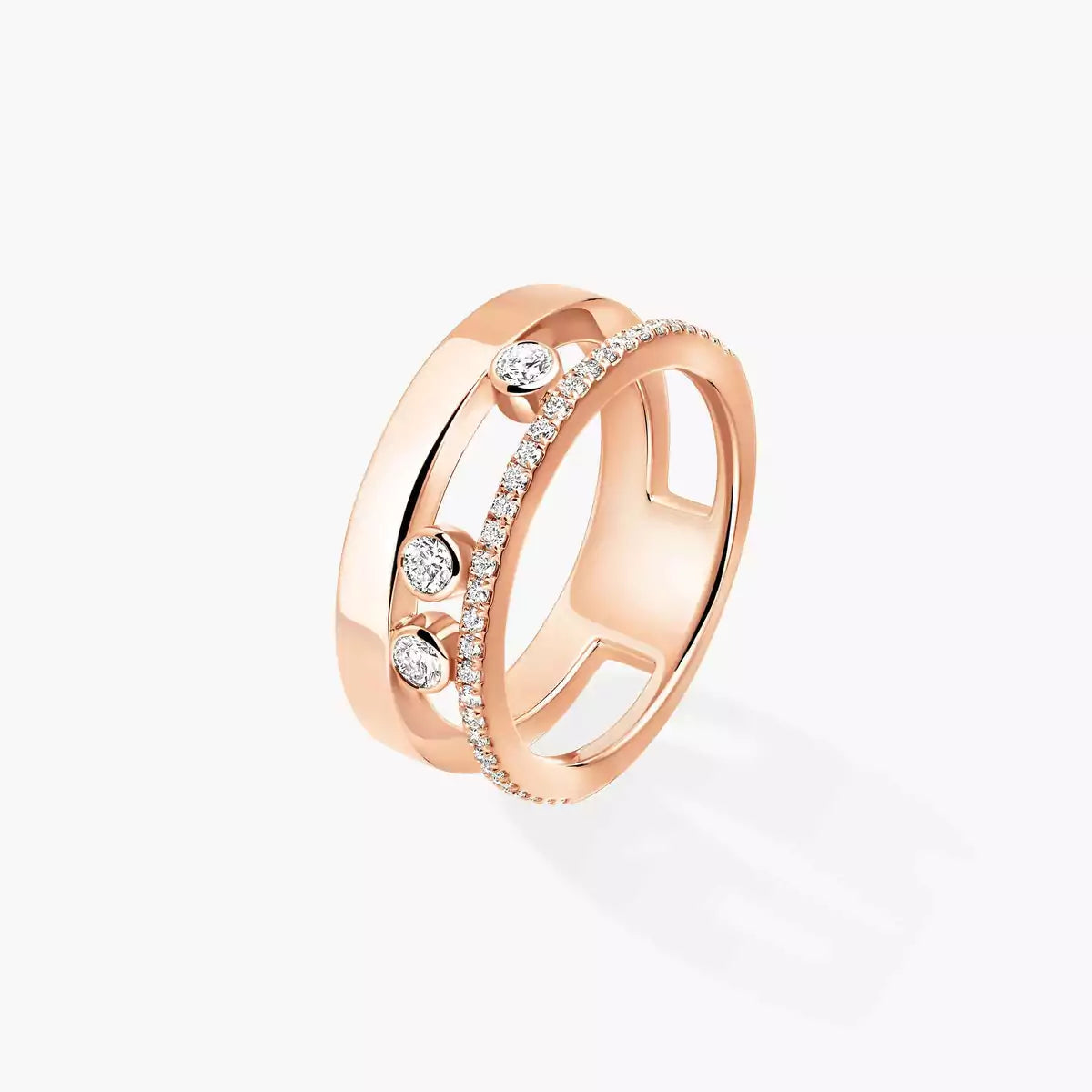 [Panda Jewelry]Move Romane Diamond Ring