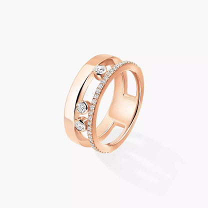 [Panda Jewelry]Move Romane Diamond Ring
