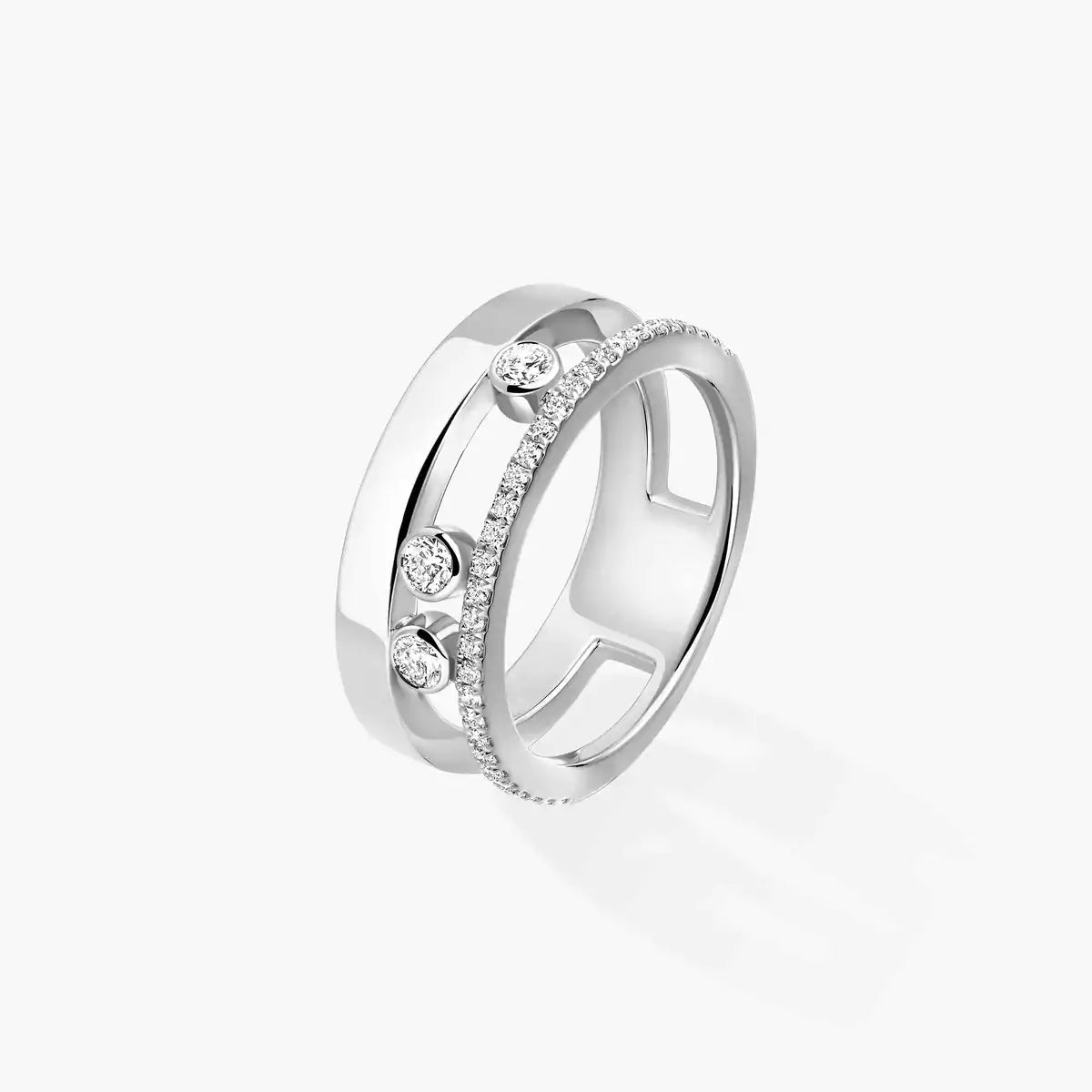 [Panda Jewelry]Move Romane Diamond Ring