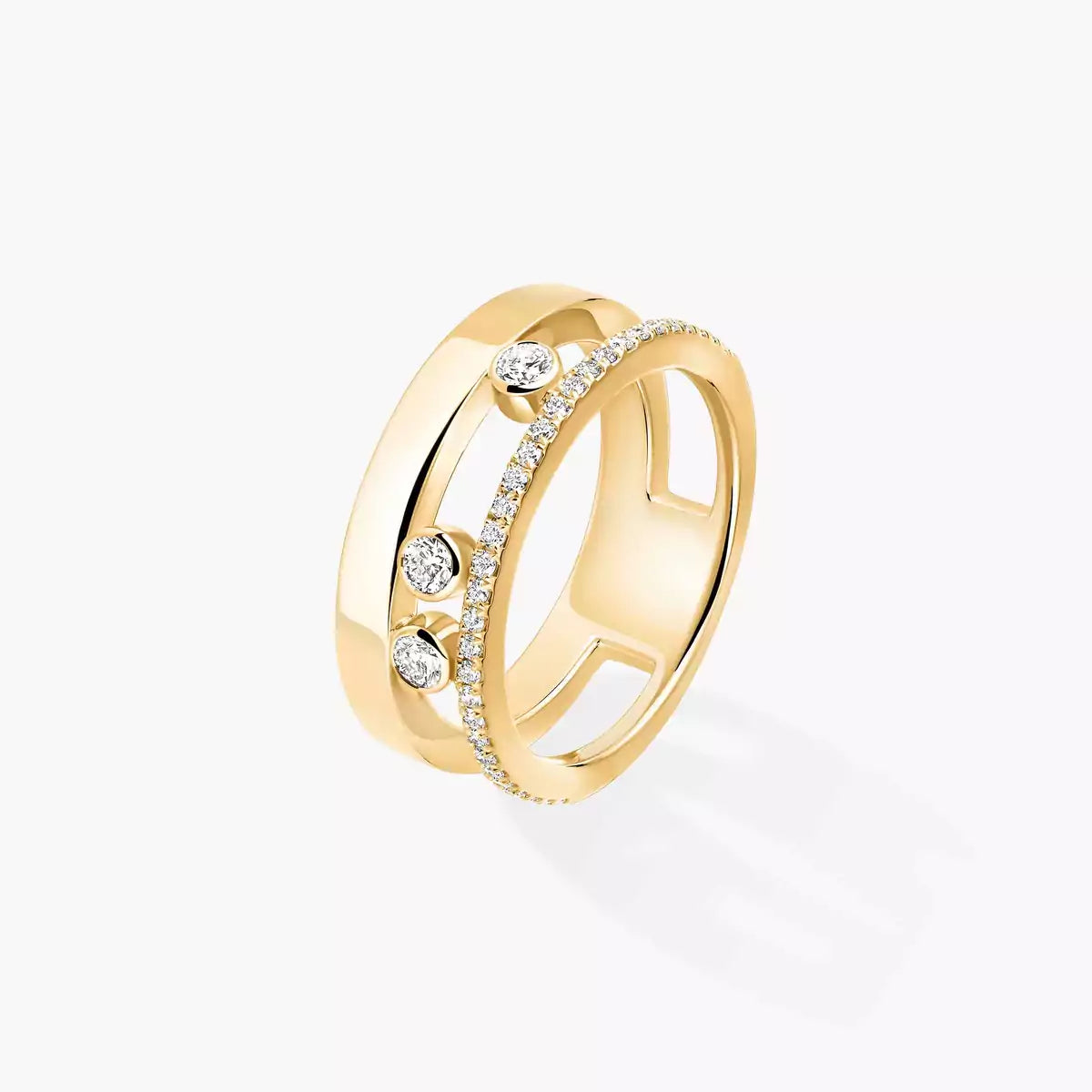 [Panda Jewelry]Move Romane Diamond Ring