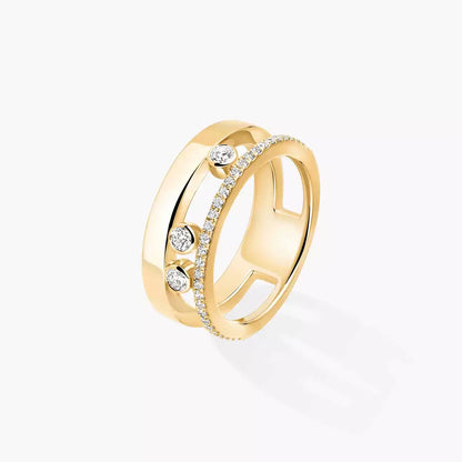 [Panda Jewelry]Move Romane Diamond Ring