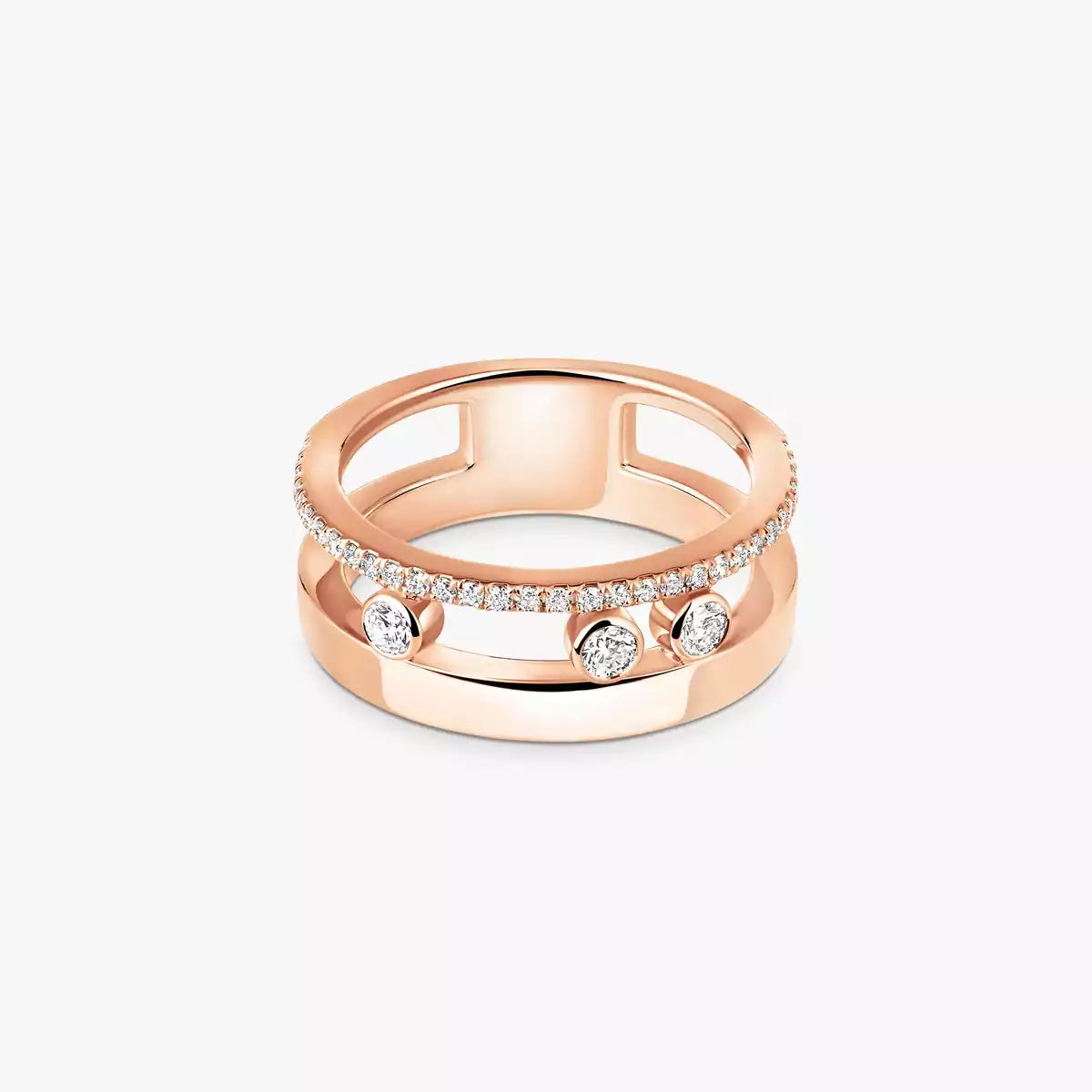 [Panda Jewelry]Move Romane Diamond Ring